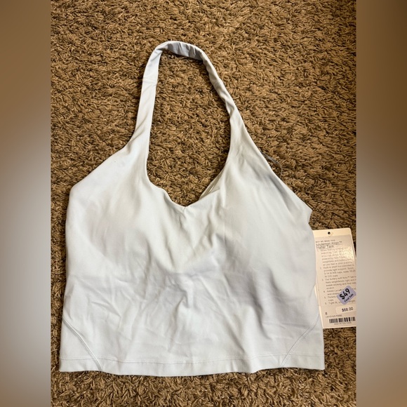 Lululemon Align Halter Tank Top Powder Blue Size 8 - Picture 3 of 6